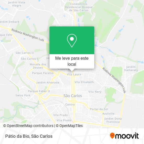 Pátio da Bio mapa