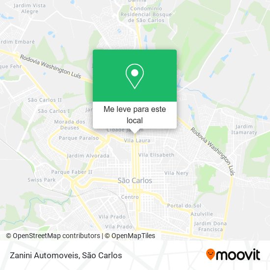 Zanini Automoveis mapa