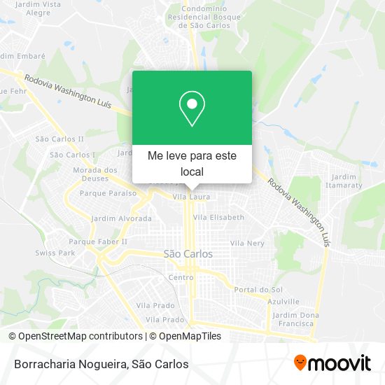 Borracharia Nogueira mapa