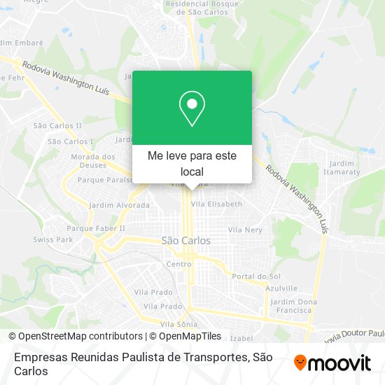 Empresas Reunidas Paulista de Transportes mapa