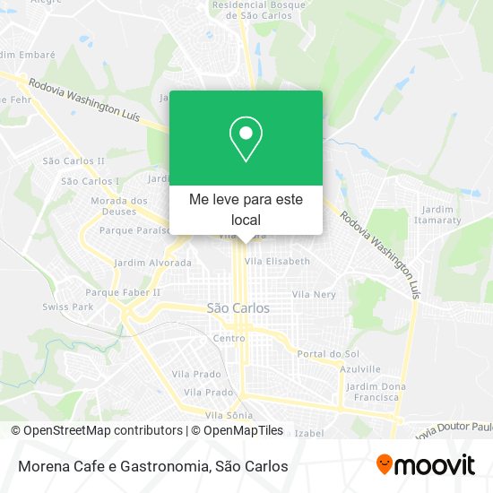 Morena Cafe e Gastronomia mapa
