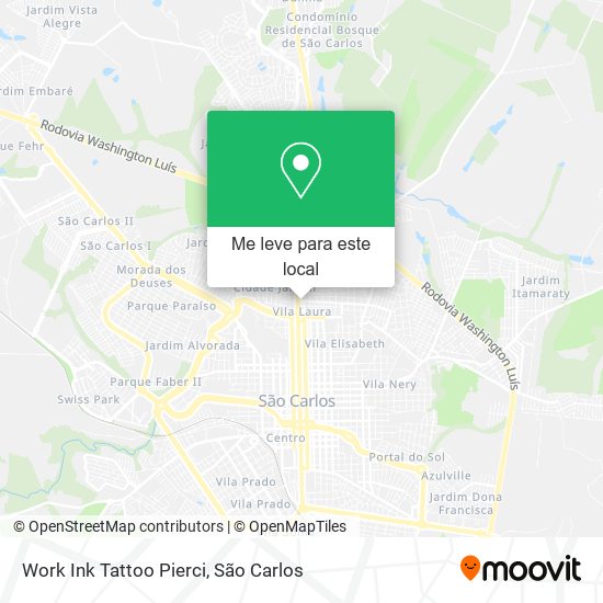 Work Ink Tattoo Pierci mapa