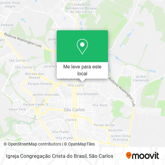 Igreja Congregação Crista do Brasil mapa