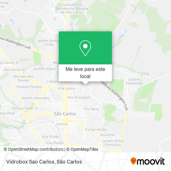 Vidrobox Sao Carlos mapa