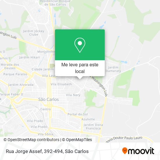 Rua Jorge Assef, 392-494 mapa