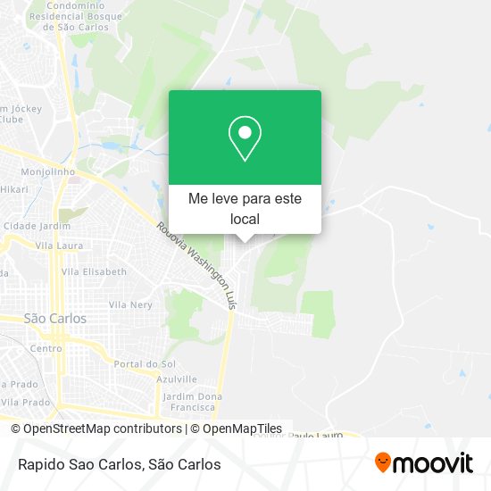 Rapido Sao Carlos mapa