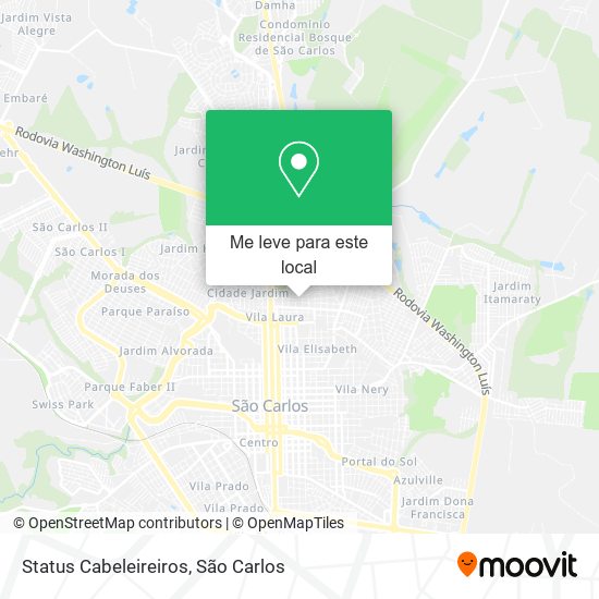Status Cabeleireiros mapa