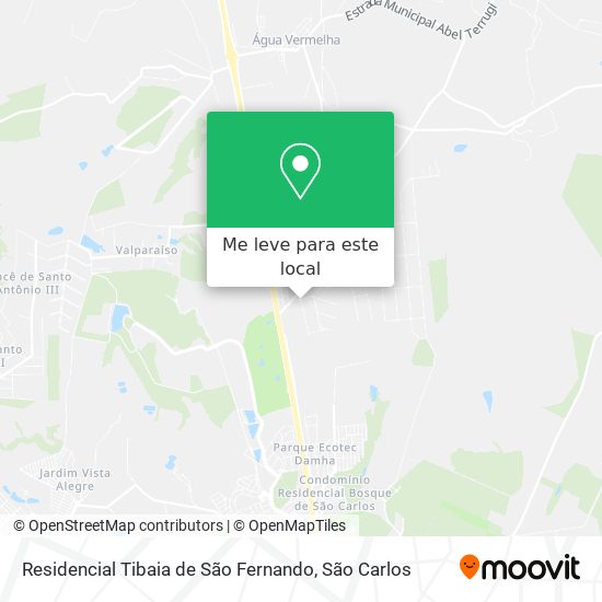 Residencial Tibaia de São Fernando mapa