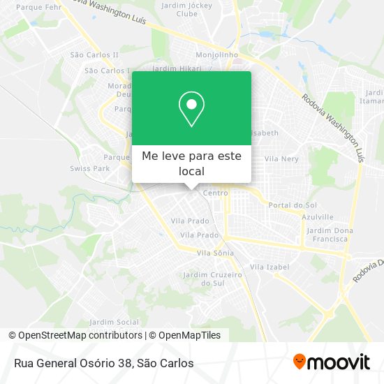 Rua General Osório 38 mapa