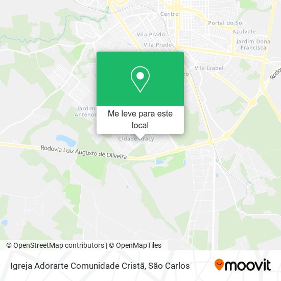 Igreja Adorarte Comunidade Cristã mapa