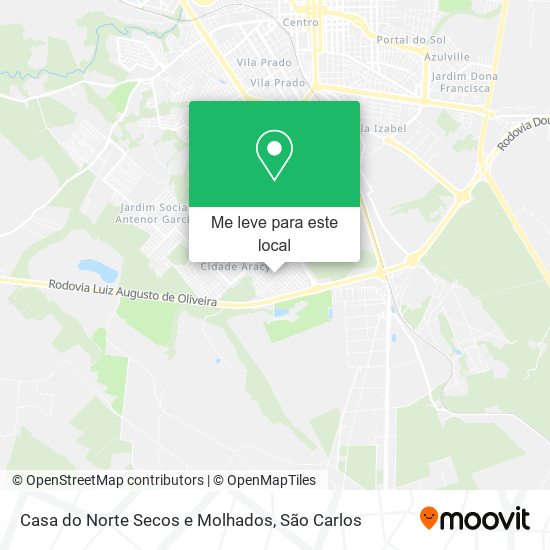 Casa do Norte Secos e Molhados mapa