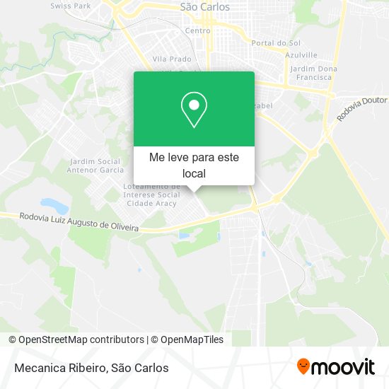 Mecanica Ribeiro mapa
