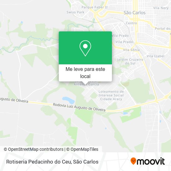 Rotiseria Pedacinho do Ceu mapa
