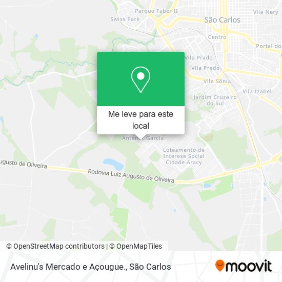 Avelinu's Mercado e Açougue. mapa