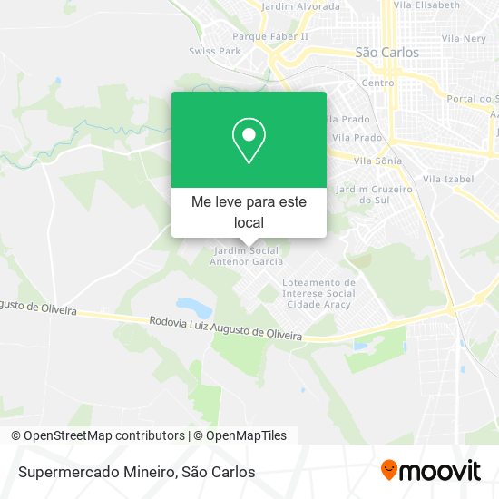 Supermercado Mineiro mapa