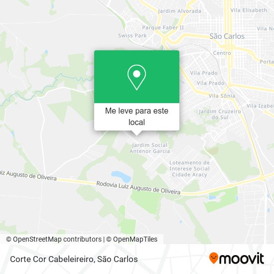 Corte Cor Cabeleireiro mapa