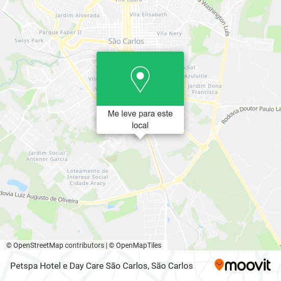 Petspa Hotel e Day Care São Carlos mapa
