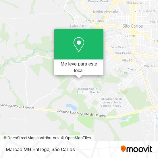 Marcao MG Entrega mapa