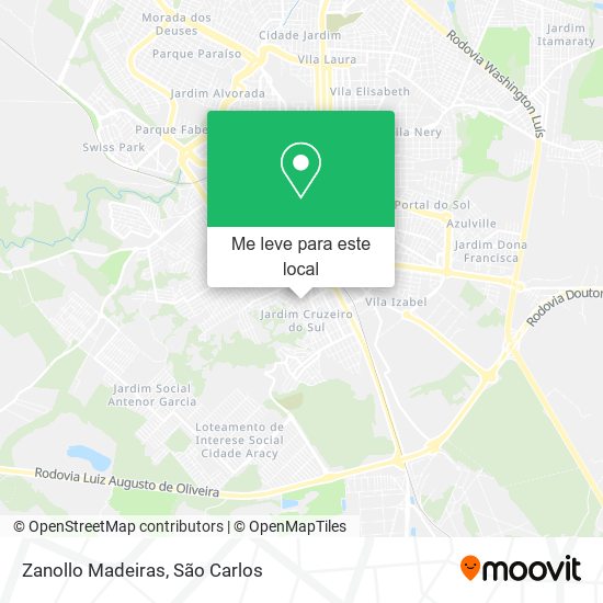 Zanollo Madeiras mapa