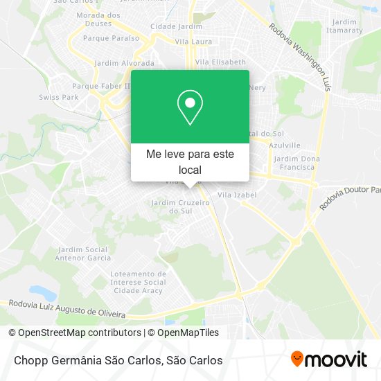 Chopp Germânia São Carlos mapa