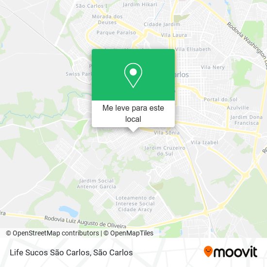Life Sucos São Carlos mapa