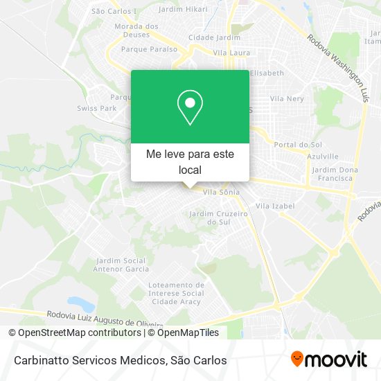 Carbinatto Servicos Medicos mapa