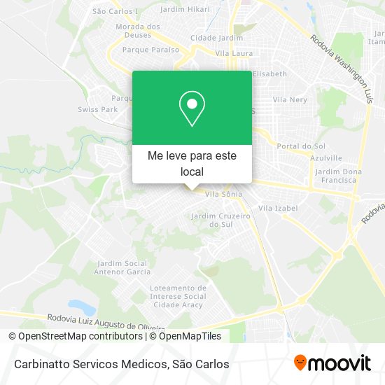 Carbinatto Servicos Medicos mapa