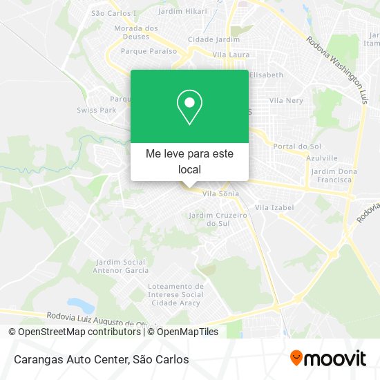 Carangas Auto Center mapa