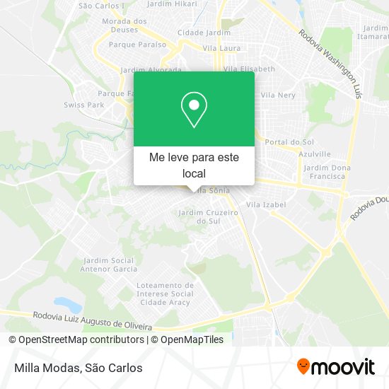 Milla Modas mapa