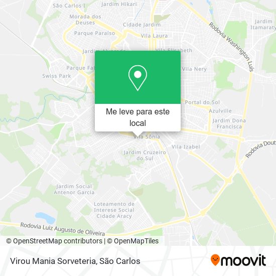 Virou Mania Sorveteria mapa