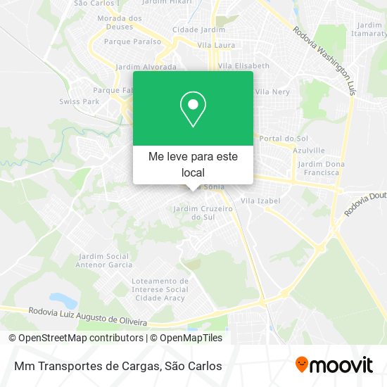 Mm Transportes de Cargas mapa