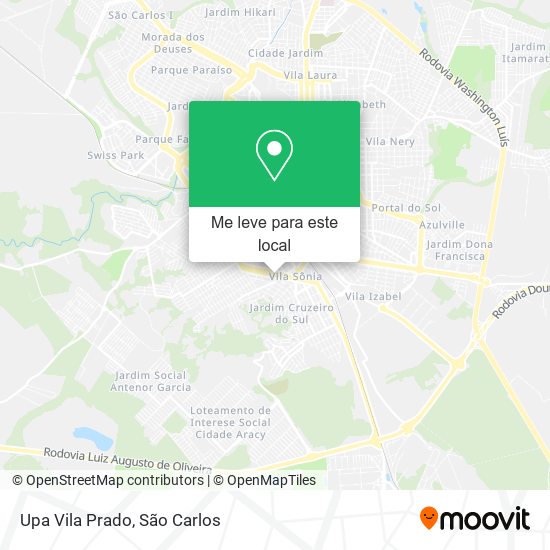 Upa Vila Prado mapa
