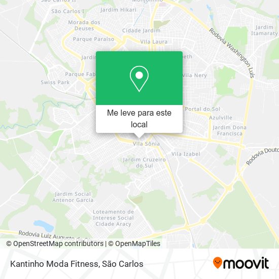 Kantinho Moda Fitness mapa