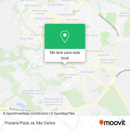 Pizzaria Pizza Já mapa
