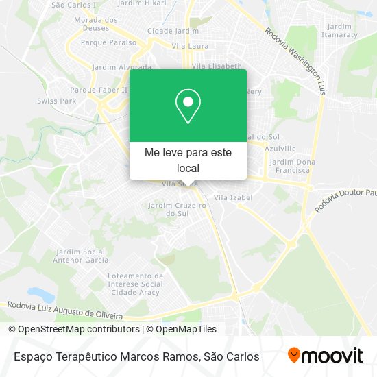 Espaço Terapêutico Marcos Ramos mapa