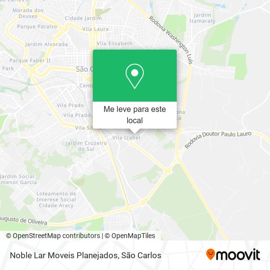 Noble Lar Moveis Planejados mapa