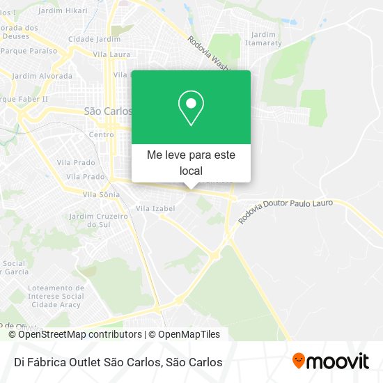 Di Fábrica Outlet São Carlos mapa