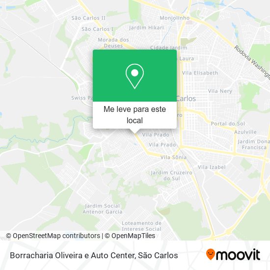 Borracharia Oliveira e Auto Center mapa