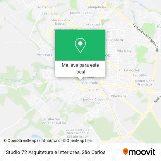 Studio 72 Arquitetura e Interiores mapa