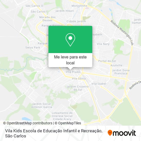 Vila Kids Escola de Educação Infantil e Recreação mapa