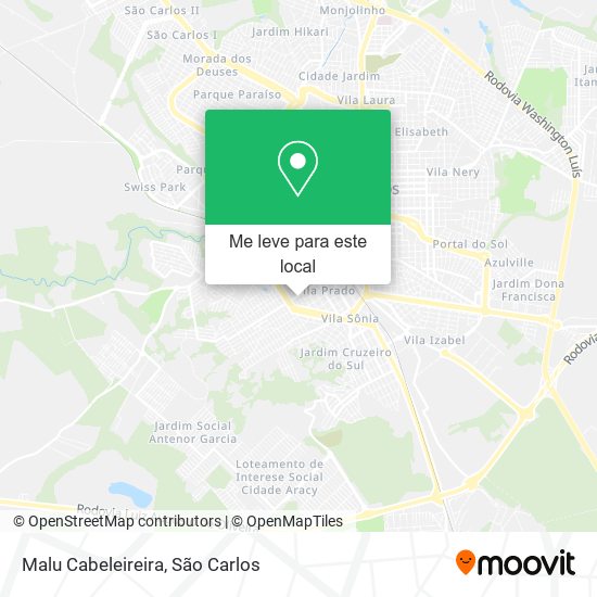 Malu Cabeleireira mapa