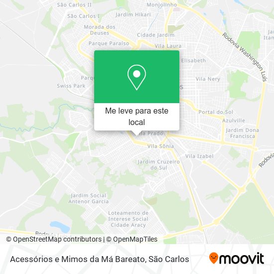 Acessórios e Mimos da Má Bareato mapa