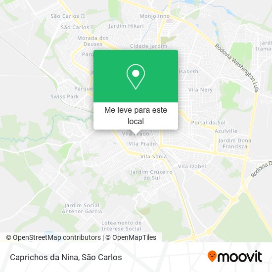 Caprichos da Nina mapa