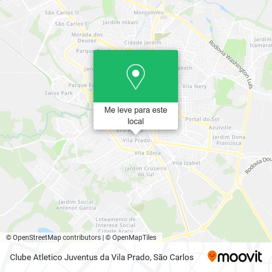 Clube Atletico Juventus da Vila Prado mapa