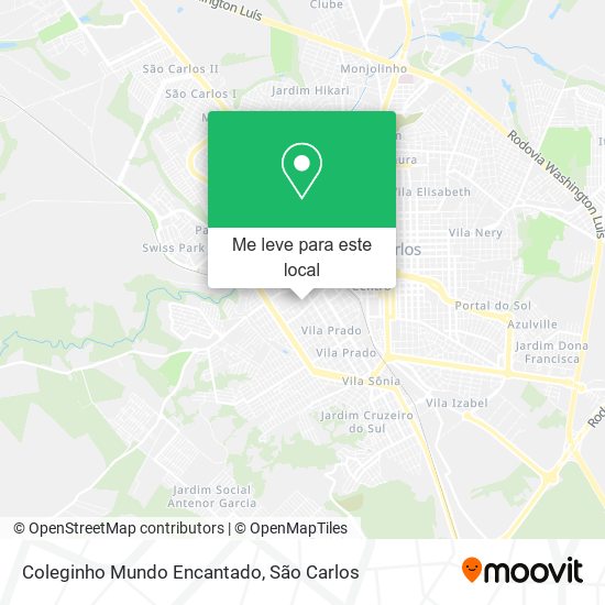Coleginho Mundo Encantado mapa