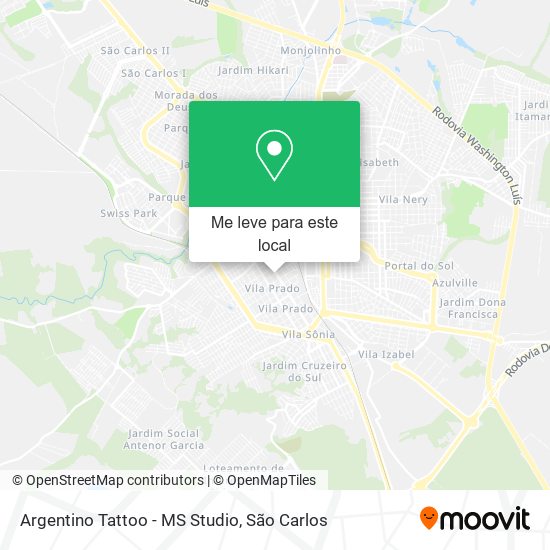 Argentino Tattoo - MS Studio mapa