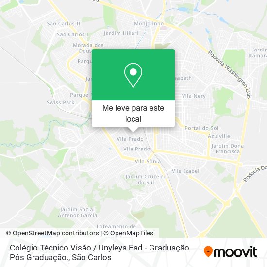 Colégio Técnico Visão / Unyleya Ead - Graduação Pós Graduação. mapa