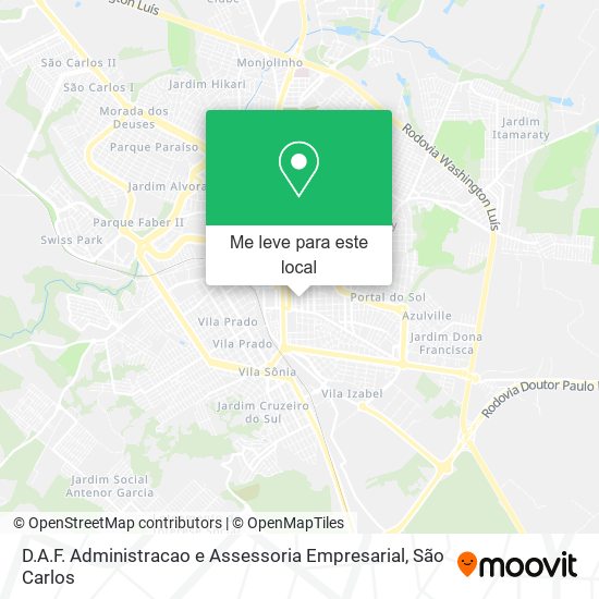 D.A.F. Administracao e Assessoria Empresarial mapa