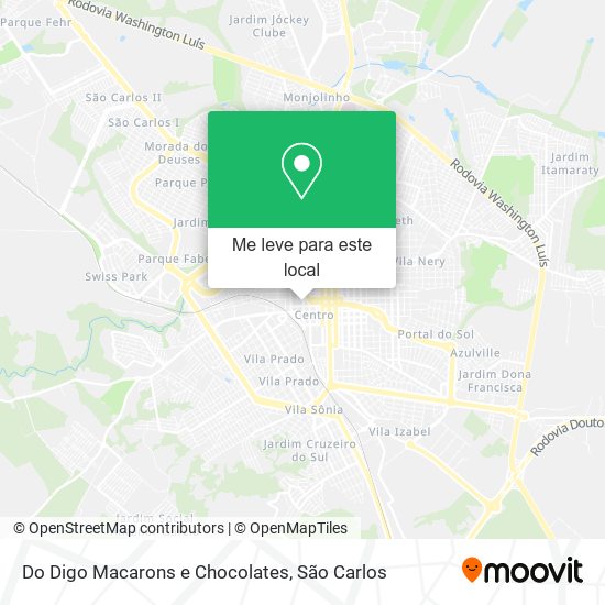 Do Digo Macarons e Chocolates mapa