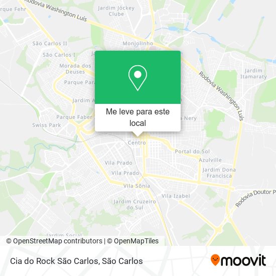 Cia do Rock São Carlos mapa